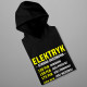 Elektryk - stawka godzinowa - męska bluza z nadrukiem