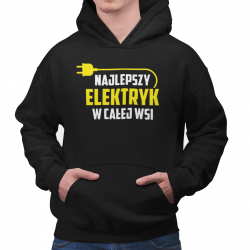 Najlepszy elektryk w całej wsi - męska bluza z nadrukiem