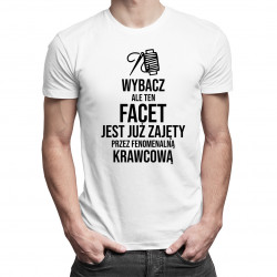 Ten facet jest już zajęty przez fenomenalną krawcową - męska koszulka z nadrukiem