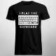 I play the keyboard - męska koszulka z nadrukiem