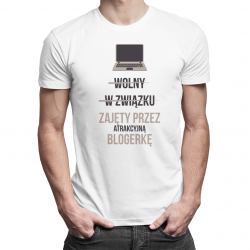 Przykro mi - jestem już zajęty przez atrakcyjną lekarkę - męska koszulka z nadrukiem