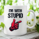 I'm with stupid - kubek na prezent dla fanów deadpool