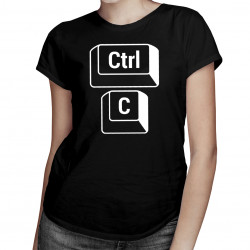 Ctrl C - dla mamy - damska koszulka z nadrukiem