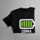 Bateria - dla córki - koszulka dziecięca z nadrukiem