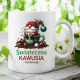 Świąteczna kawusia (imię) - kubek na prezent -  produkt personalizowany