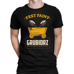 Fest fajny grubiorz - męska koszulka na prezent