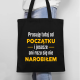 Pracuję tutaj od początku - wersja 2 - torba na prezent