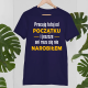 Pracuję tutaj od początku - wersja 2 - męska koszulka na prezent