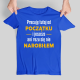 Pracuję tutaj od początku - wersja 2 - męska koszulka na prezent