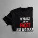 Zajęty przez panią strażak - męska koszulka z nadrukiem