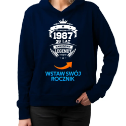 Narodziny legendy z Twoim rocznikiem - damska bluza na prezent - produkt personalizowany
