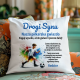 Drogi ..., moja (nasza) piłkarska gwiazdo - poduszka na prezent - produkt personalizowany