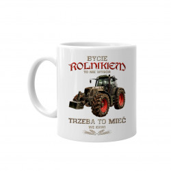 Bycie rolnikiem to nie wybór - kubek z nadrukiem