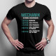 Mechanik - stawka godzinowa - męska koszulka z nadrukiem