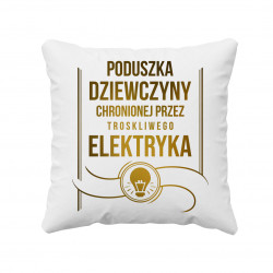 Poduszka dziewczyny elektryka - poduszka z nadrukiem