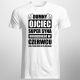 Dumny ojciec super syna urodzonego w Czerwcu - męska koszulka z nadrukiem