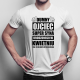 Dumny ojciec super syna urodzonego w Kwietniu - męska koszulka z nadrukiem