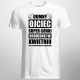 Dumny ojciec super córki urodzonej w kwietniu - męska koszulka z nadrukiem