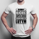 Dumny ojciec super córki urodzonej w lutym - męska koszulka z nadrukiem