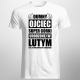 Dumny ojciec super córki urodzonej w lutym - męska koszulka z nadrukiem