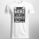 Dumny ojciec super córki urodzonej w styczniu - męska koszulka z nadrukiem
