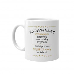 Kochana mamo - kubek z nadrukiem