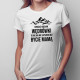 Kocham wędrówki - mama - damska koszulka z nadrukiem