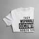 Tacy wspaniali ojcowie rodzą się w październiku - męska koszulka z nadrukiem