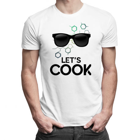 Let's cook - męska lub damska koszulka z nadrukiem