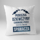 Poduszka dziewczyny spawacza - poduszka z nadrukiem