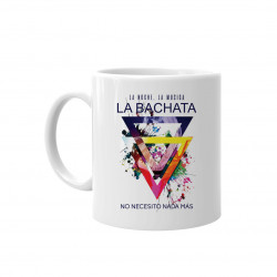 La noche La musica La BACHATA - kubek z nadrukiem