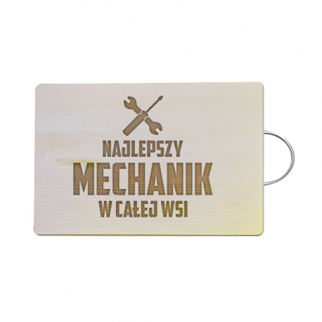 Najlepszy mechanik w całej wsi - drewniana deska z grawerem