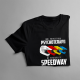 Inni potrzebują psychoterapii, mi wystarczy speedway - męska koszulka z nadrukiem