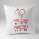 Poduszka najlepszej księgowej na świecie - poduszka z nadrukiem