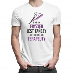 Dobry fryzjer - męska koszulka z nadrukiem