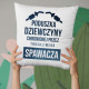 Poduszka dziewczyny spawacza - poduszka z nadrukiem