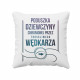 Poduszka dziewczyny chronionej przez troskliwego wędkarza - poduszka z nadrukiem