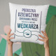 Poduszka dziewczyny chronionej przez troskliwego wędkarza - poduszka z nadrukiem