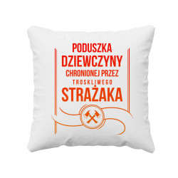 Poduszka dziewczyny chronionej przez troskliwego strażaka