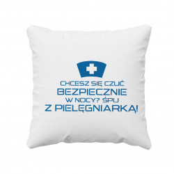 Chcesz się czuć bezpiecznie w nocy? Śpij z pielęgniarką! - poduszka