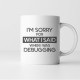 I'm sorry for what I said when I was debugging - kubek