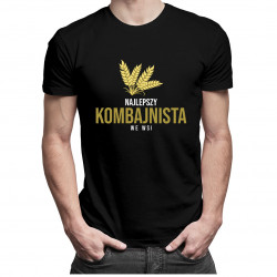 Najlepszy kombajnista we wsi - męska koszulka z nadrukiem