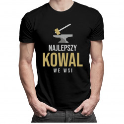 Najlepszy kowal we wsi - męska koszulka z nadrukiem