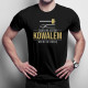 Zaufaj mi jestem kowalem wiem co robię - męska koszulka z nadrukiem