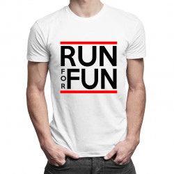 Run For Fun - męska koszulka z nadrukiem