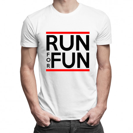 Run For Fun - męska koszulka z nadrukiem