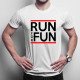 Run For Fun - męska koszulka z nadrukiem