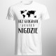 Bez geografii jesteś nigdzie - męska koszulka z nadrukiem