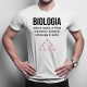 Nauka biologii - męska koszulka z nadrukiem