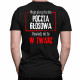 Powiedz mi to w twarz - męska koszulka z nadrukiem
